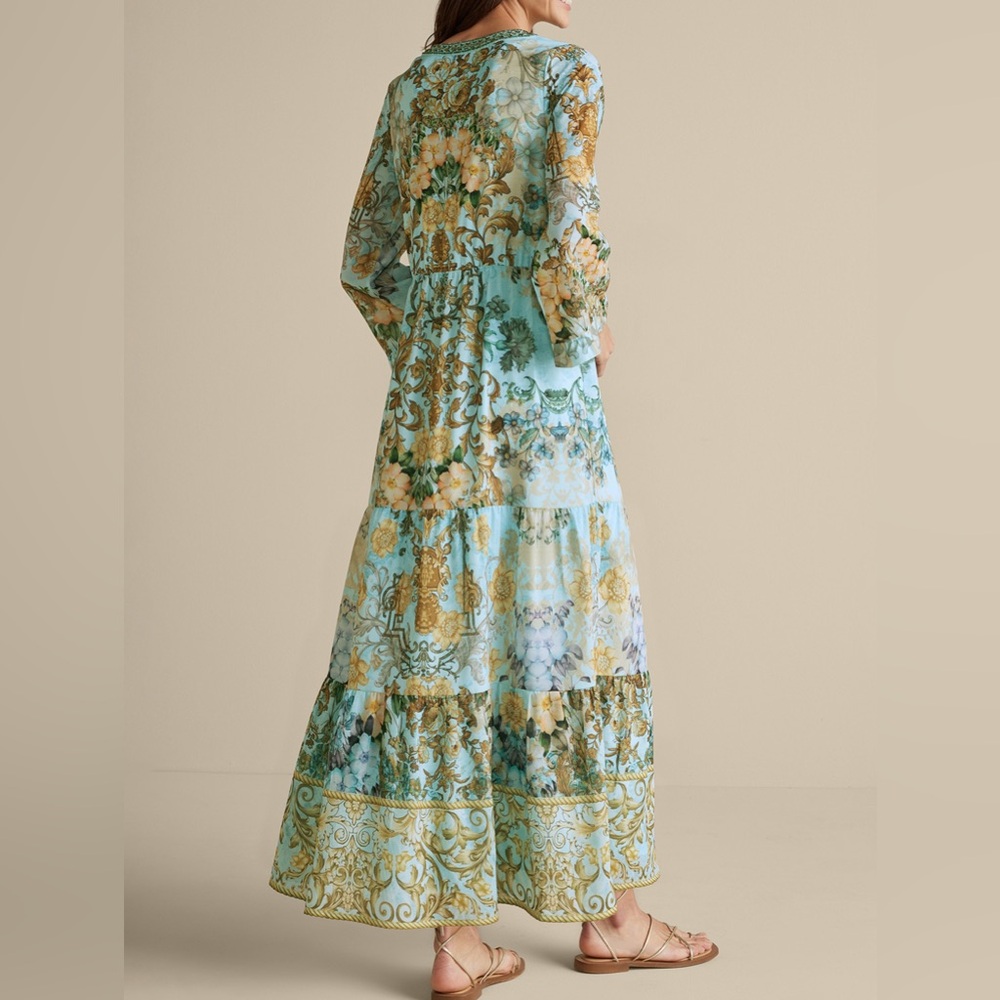 Soft Surroundings Baroque Maxi Dress 
Multi Floral - Picture 3 of 11